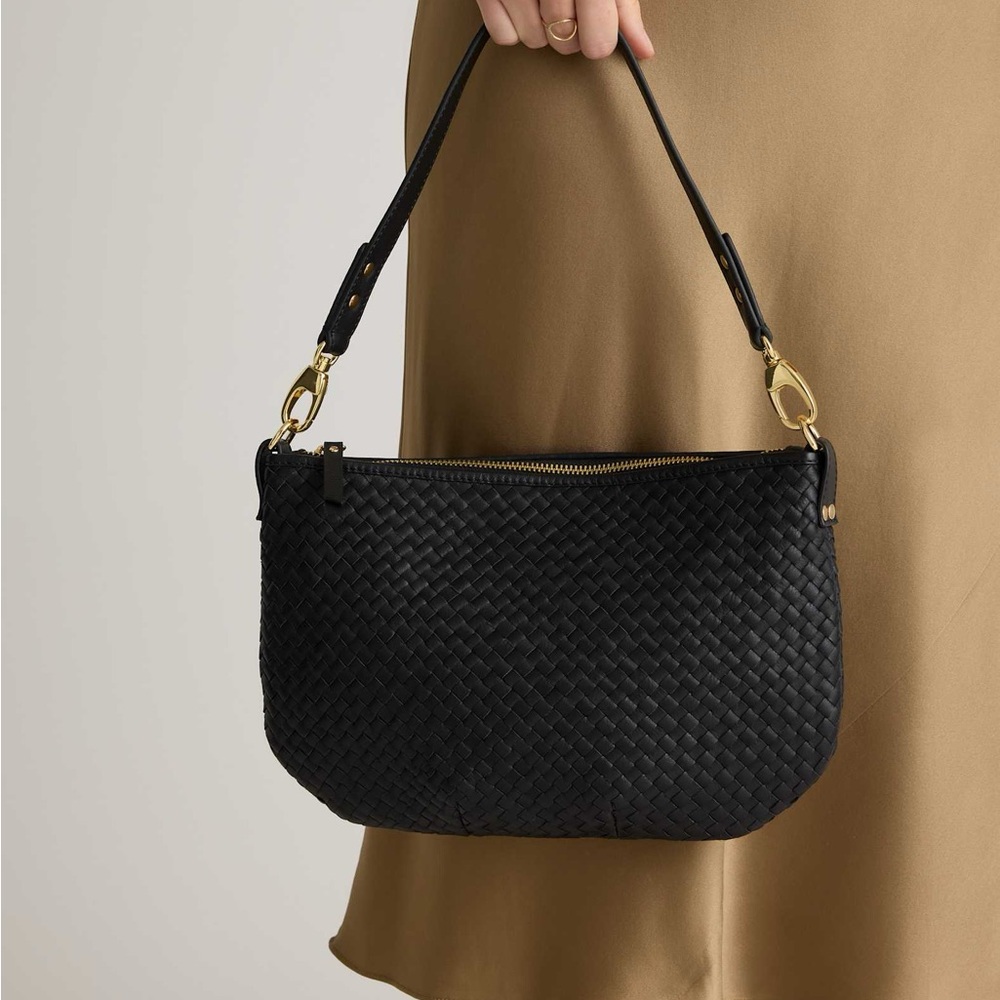 Quince Italian Handwoven Leather Mini Shoulder Bag